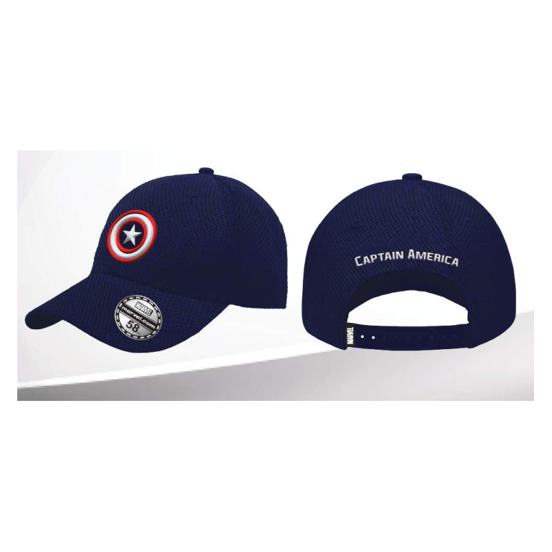 CAPTAIN AMERICA - Logo - Casquette de Baseball "Honey Comb" CAPTAIN AMERICA - Logo - Casquette de Baseball "Honey Comb"