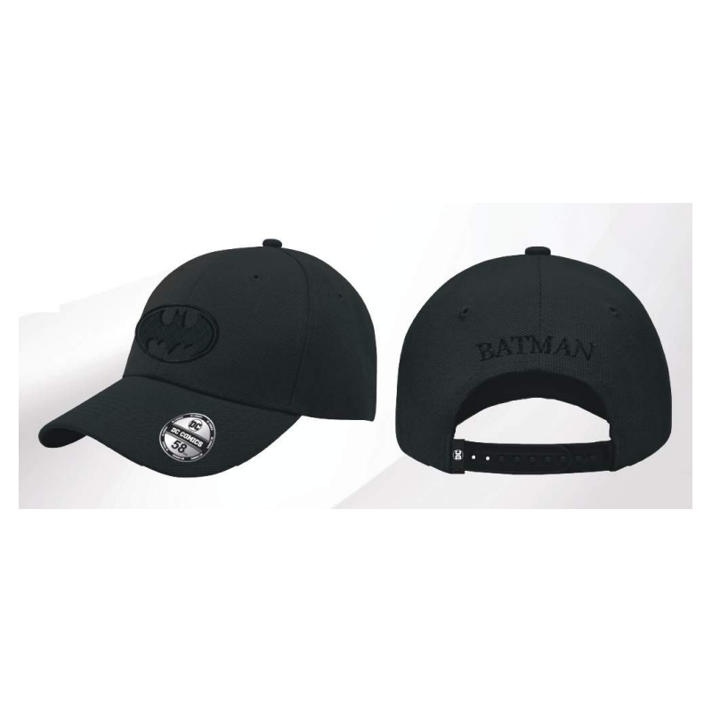 BATMAN - Logo Noir - Casquette de Baseball "Honey Comb" BATMAN - Logo Noir - Casquette de Baseball "Honey Comb"