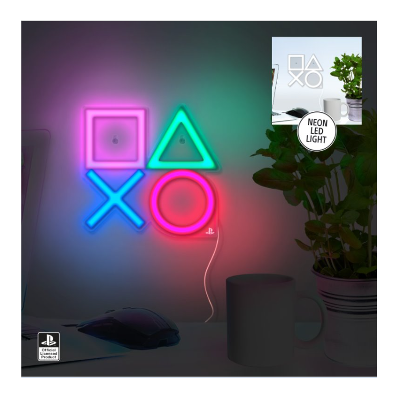 PLAYSTATION - Playstation - Lampe Murale Neon LED PLAYSTATION - Playstation - Lampe Murale Neon LED