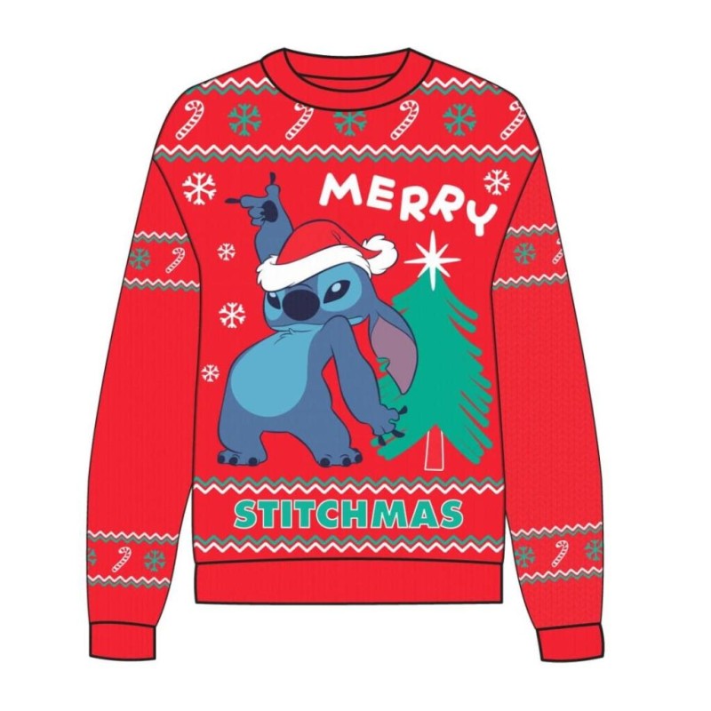 STITCH-MAS - Merry - Pull de Noël (L) STITCH-MAS - Merry - Pull de Noël (L)