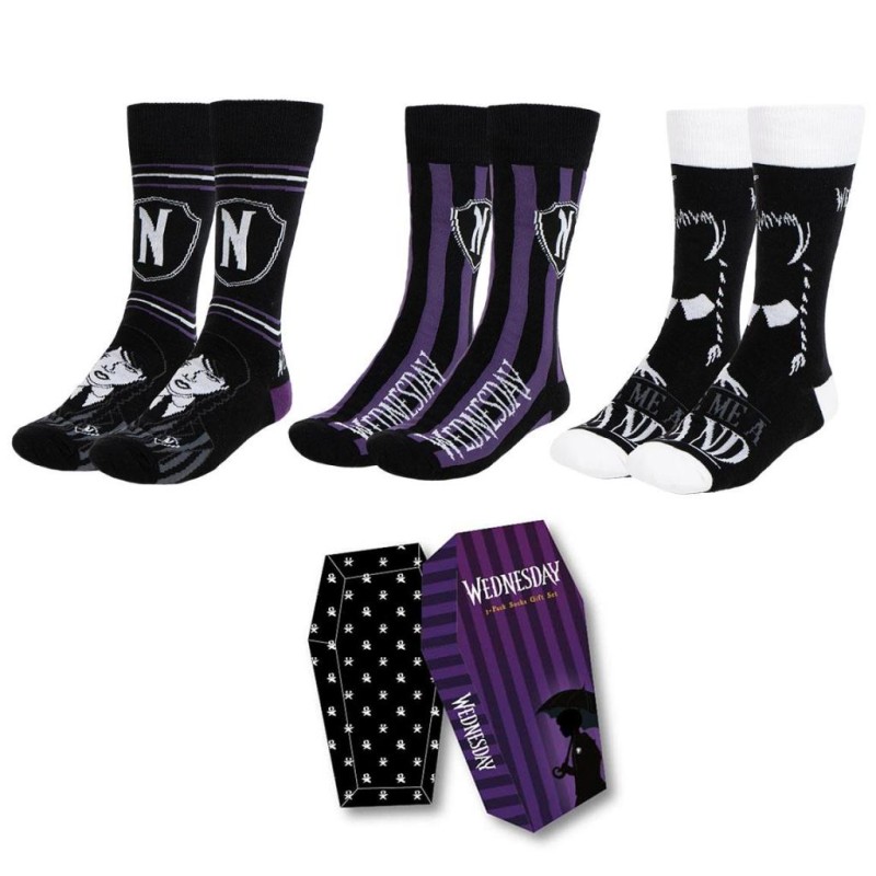 MERCREDI - Pack de 3 Paires de Chaussettes (Taille 36-43) MERCREDI - Pack de 3 Paires de Chaussettes (Taille 36-43)