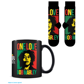 BOB MARLEY - One Love - Mug 315ml et Chaussettes 41-45