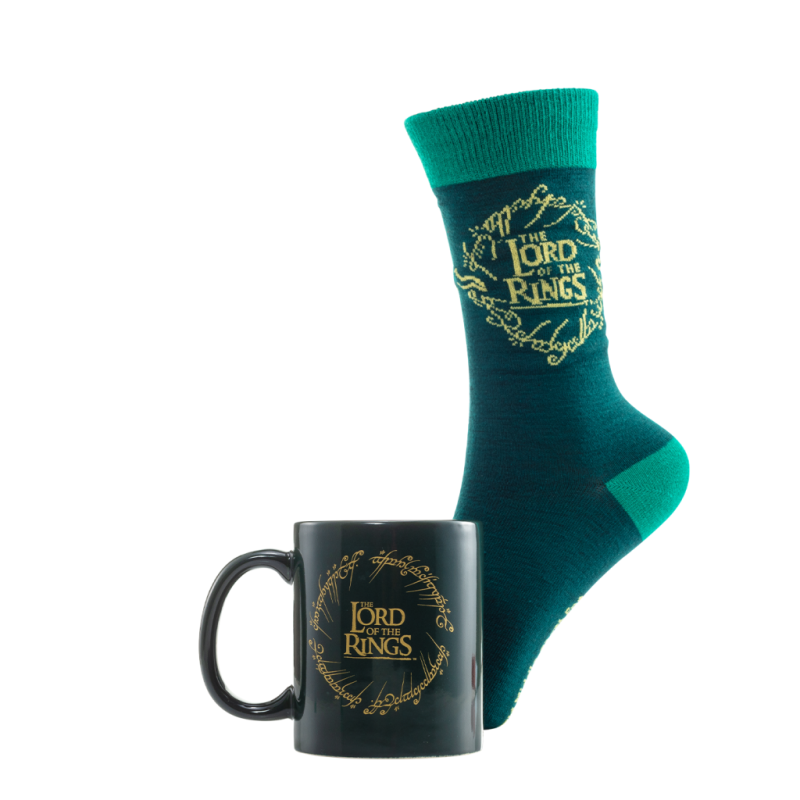 LE SEIGNEUR DES ANNEAUX - Logo - Mug 315ml et Chaussettes 41-45 LE SEIGNEUR DES ANNEAUX - Logo - Mug 315ml et Chaussettes 41-45