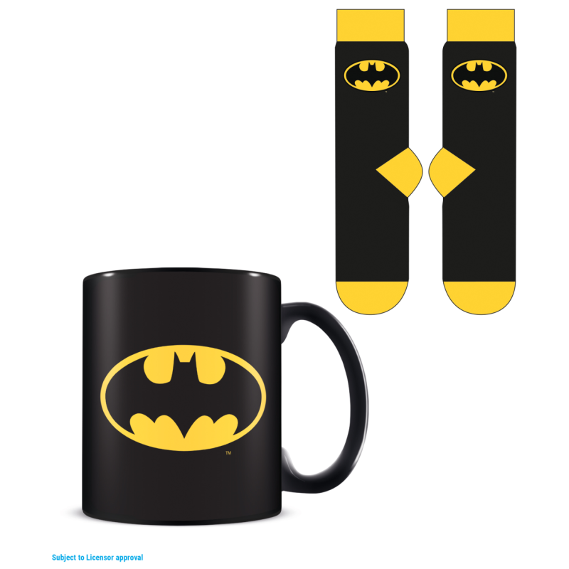 BATMAN - Logo - Mug 315ml et Chaussettes 41-45 BATMAN - Logo - Mug 315ml et Chaussettes 41-45