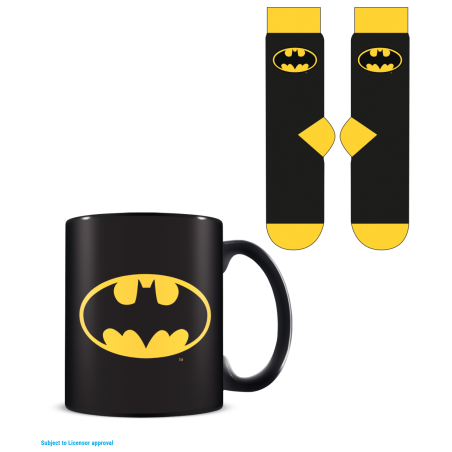 BATMAN - Logo - Mug 315ml et Chaussettes 41-45