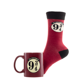 HARRY POTTER - Plateforme 9 3/4 - Mug 315ml et Chaussettes 41-45