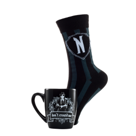 MERCREDI - Wear Balck - Mug 315ml et Chaussettes Femme 36-41