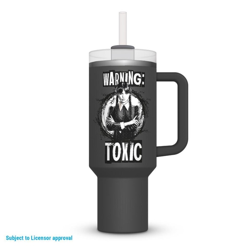 MERCREDI - Warning : Toxic - Tasse Inoxydable en métal 1.2l MERCREDI - Warning : Toxic - Tasse Inoxydable en métal 1.2l