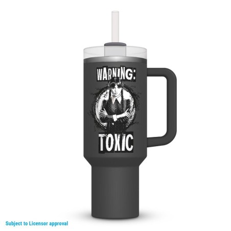 MERCREDI - Warning : Toxic - Tasse Inoxydable en métal 1.2l
