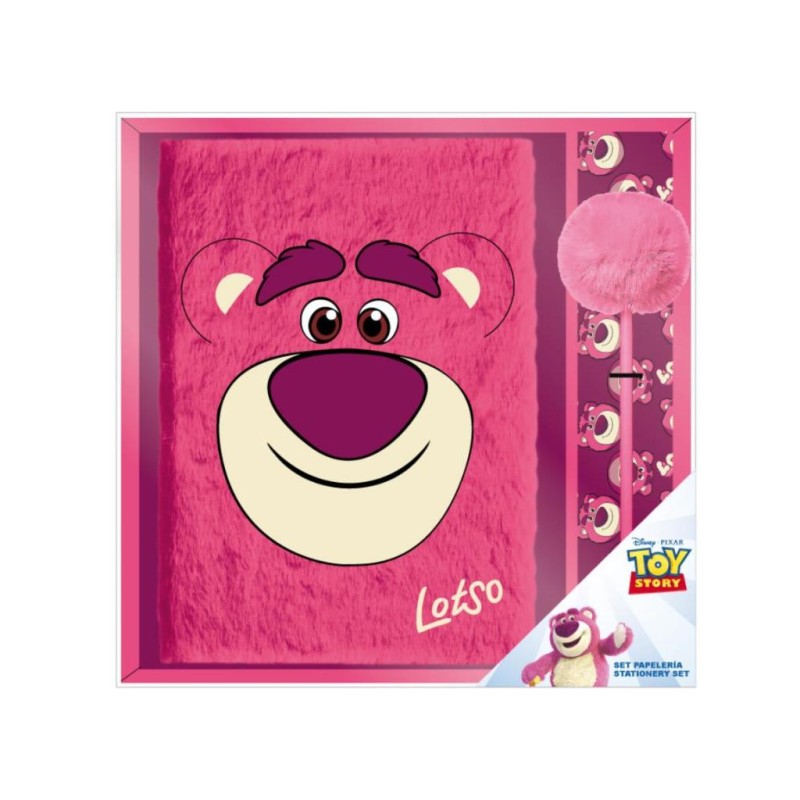 TOY STORY - Lotso - Pack Premium Notebook Peluche A5 + Stylo-Bille TOY STORY - Lotso - Pack Premium Notebook Peluche A5 + Stylo-Bille