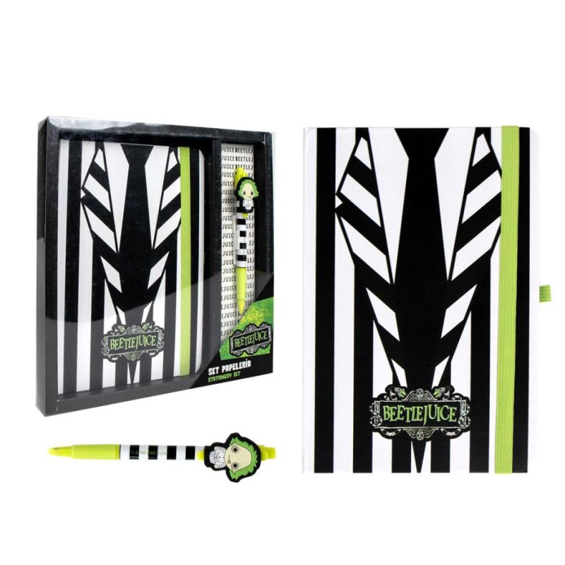 BEETLEJUICE - Pack Premium Notebook A5 + Stylo-Bille BEETLEJUICE - Pack Premium Notebook A5 + Stylo-Bille