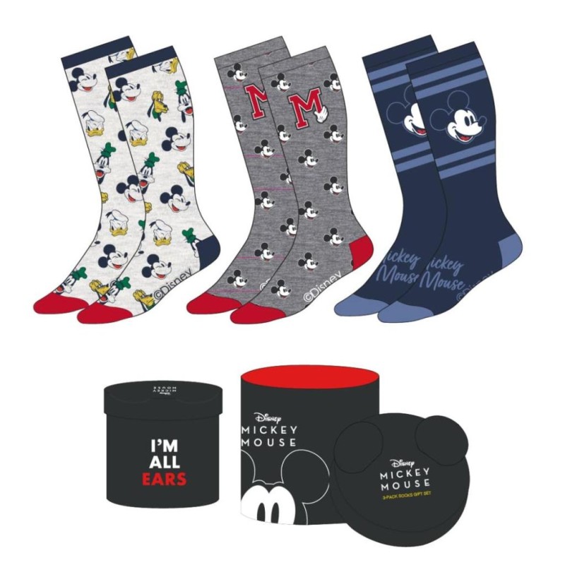 MICKEY - Pack de 3 Paires de Chaussettes (Taille 36-43) MICKEY - Pack de 3 Paires de Chaussettes (Taille 36-43)