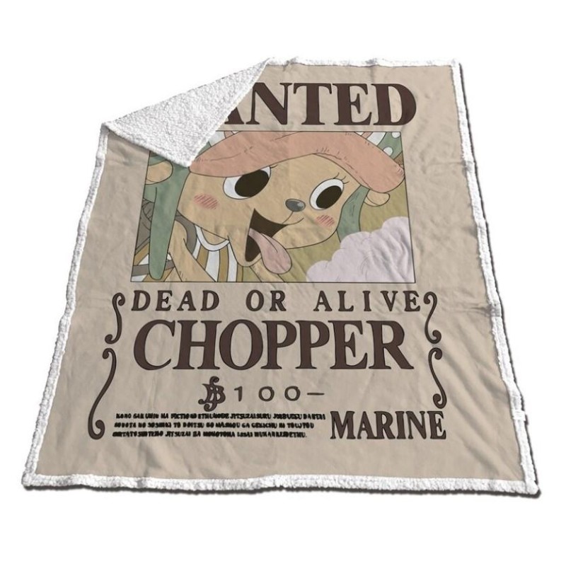 ONE PIECE - Couverture Sherpa 130x170cm - Chopper "Dead or Alive" ONE PIECE - Couverture Sherpa 130x170cm - Chopper "Dead or Alive"