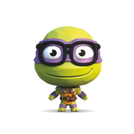 LES TORTUES NINJAS - Donatelo - Figurine Elastikorps 10cm