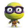 LES TORTUES NINJAS - Donatelo - Figurine Elastikorps 10cm