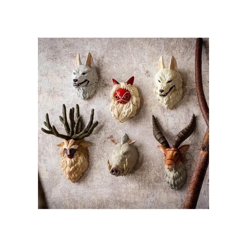 PRINCESSE MONONOKE - Assortiment de 6 magnets 3D à collectionner PRINCESSE MONONOKE - Assortiment de 6 magnets 3D à collectionner
