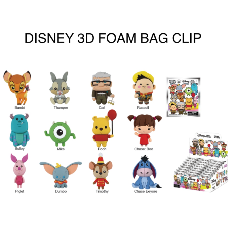 DISNEY - Best Friends Series 20 - 3D Foam Bag Clip (Display 24 Pcs) DISNEY - Best Friends Series 20 - 3D Foam Bag Clip (Display 24 Pcs)