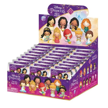 DISNEY - Princesse -  Serie 31 - 3D Foam Bag Clip (Display 24 Pcs)