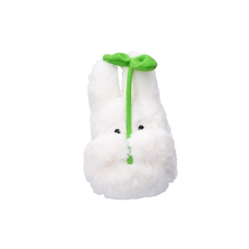 MON VOISIN TOTORO - Totoro Blanc avec feuille - Peluche Nakayoshi MON VOISIN TOTORO - Totoro Blanc avec feuille - Peluche Nakayoshi
