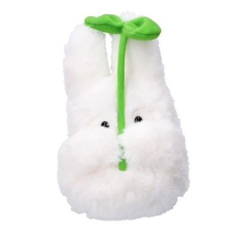 MON VOISIN TOTORO - Totoro Blanc avec feuille - Peluche Nakayoshi