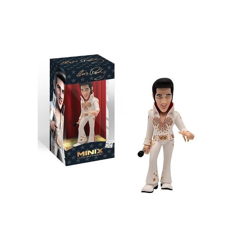 ELVIS - Elvis en tenue blanche - Figurine Minix 12cm ELVIS - Elvis en tenue blanche - Figurine Minix 12cm