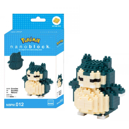 POKEMON - Ronflex - Figurine Nanoblock 10cm