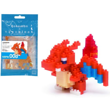 POKEMON - Dracaufeu - Figurine Nanoblock 10cm