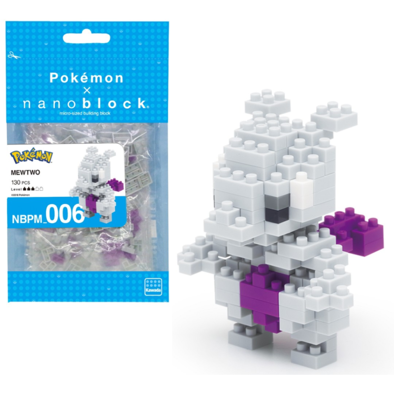 POKEMON - Mewtwo - Figurine Nanoblock 10cm POKEMON - Mewtwo - Figurine Nanoblock 10cm