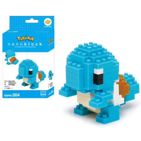POKEMON - Carapuce - Figurine Nanoblock 10cm