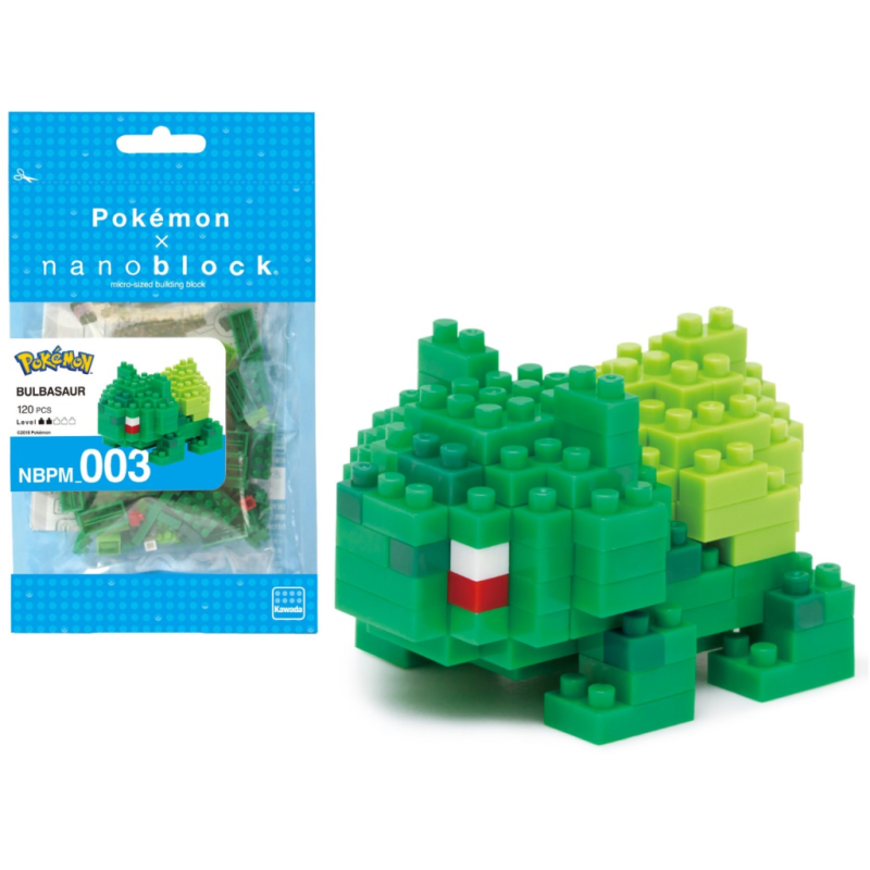 POKEMON - Bulbizarre - Figurine Nanoblock 10cm POKEMON - Bulbizarre - Figurine Nanoblock 10cm
