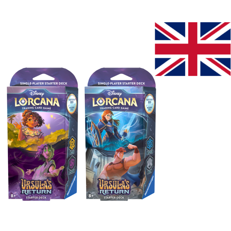DISNEY - Lorcana - Trading Cards Boite de 8 Starters Chapitre 4 - UK DISNEY - Lorcana - Trading Cards Boite de 8 Starters Chapitre 4 - UK