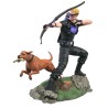 MARVEL - Hawkeye avec Pizza Dog - Statuette Gallery Diorama 23cm