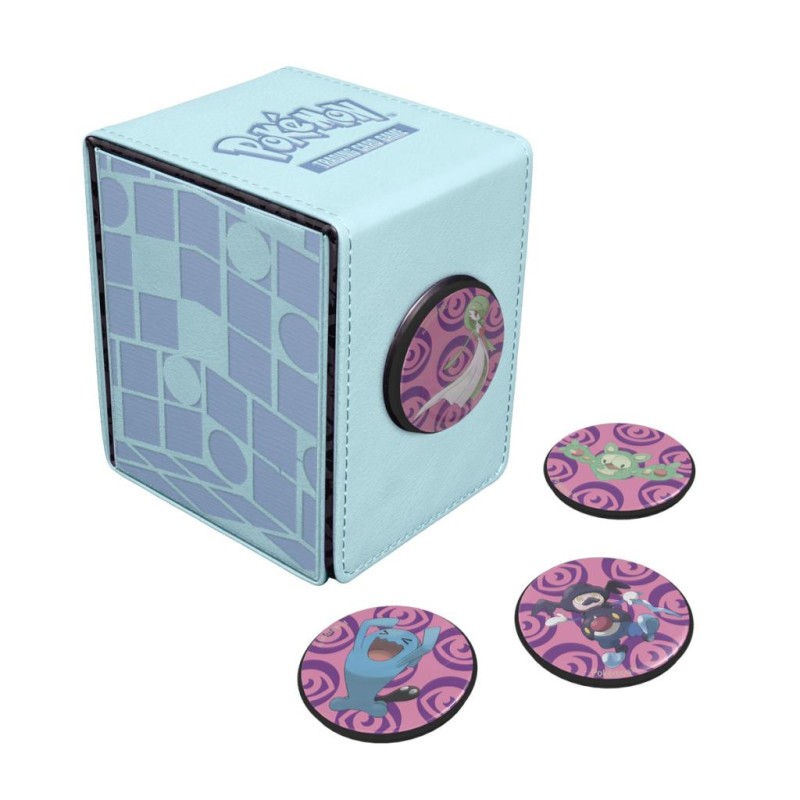 ULTRA PRO - Gardevoir - Deck Box en Similicuir + Badges Magnétiques ULTRA PRO - Gardevoir - Deck Box en Similicuir + Badges Magnétiques
