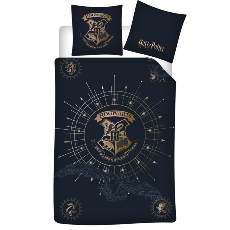 HARRY POTTER - Parure de lit 140x200cm + 65x65cm - Poudlard HARRY POTTER - Parure de lit 140x200cm + 65x65cm - Poudlard
