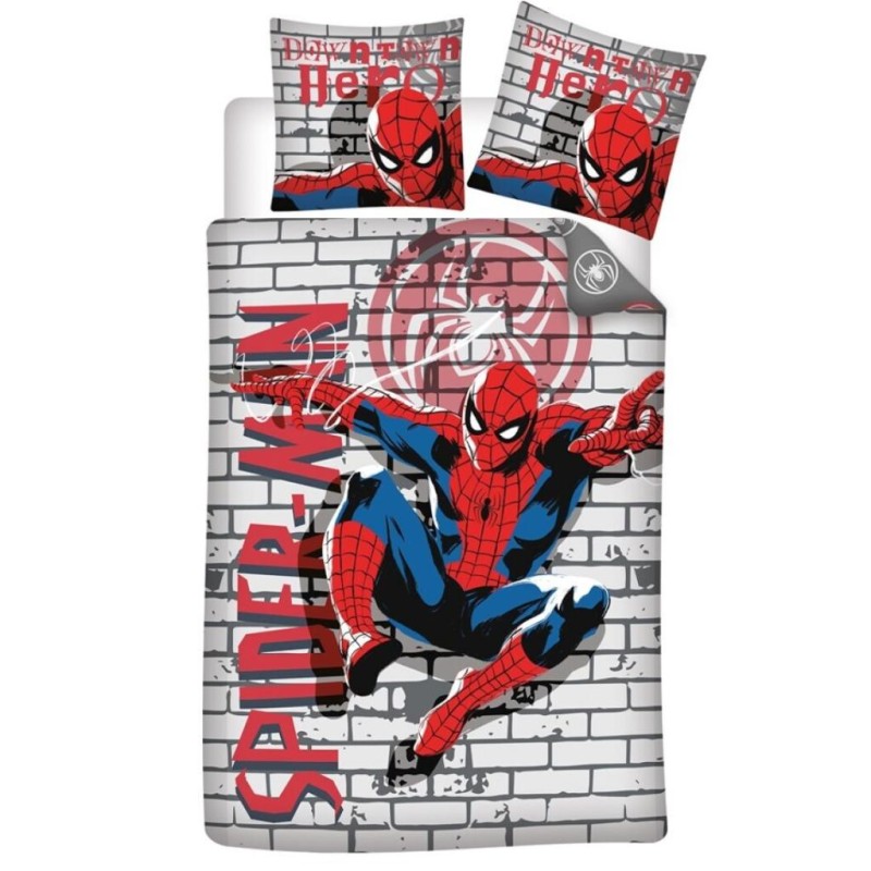 MARVEL - Parure de lit 140x200cm + 65x65cm - Spider-Man MARVEL - Parure de lit 140x200cm + 65x65cm - Spider-Man