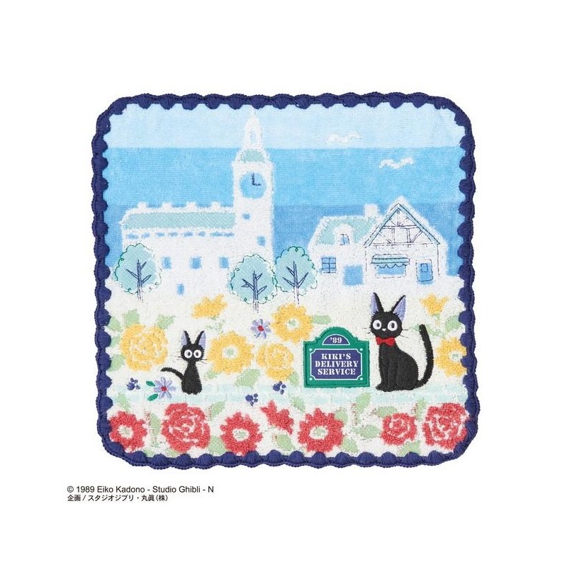 KIKI LA PETITE SORCIERE - Rues de Paris - Mini Serviette 25x25cm KIKI LA PETITE SORCIERE - Rues de Paris - Mini Serviette 25x25cm
