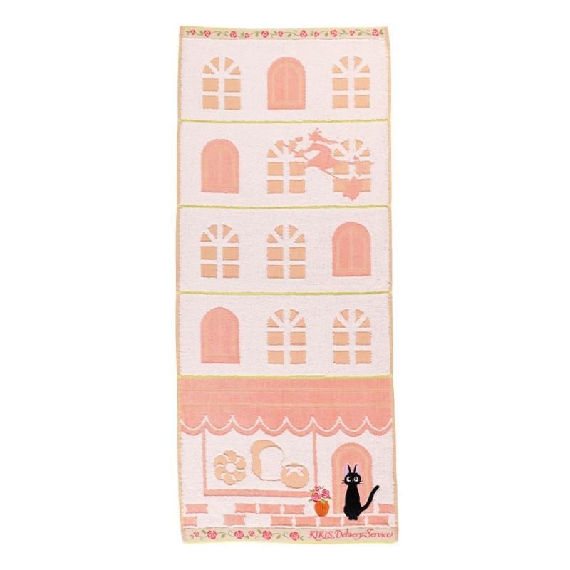 KIKI LA PETITE SORICERE - Jiji coin de rue - Serviette 34x80cm KIKI LA PETITE SORICERE - Jiji coin de rue - Serviette 34x80cm