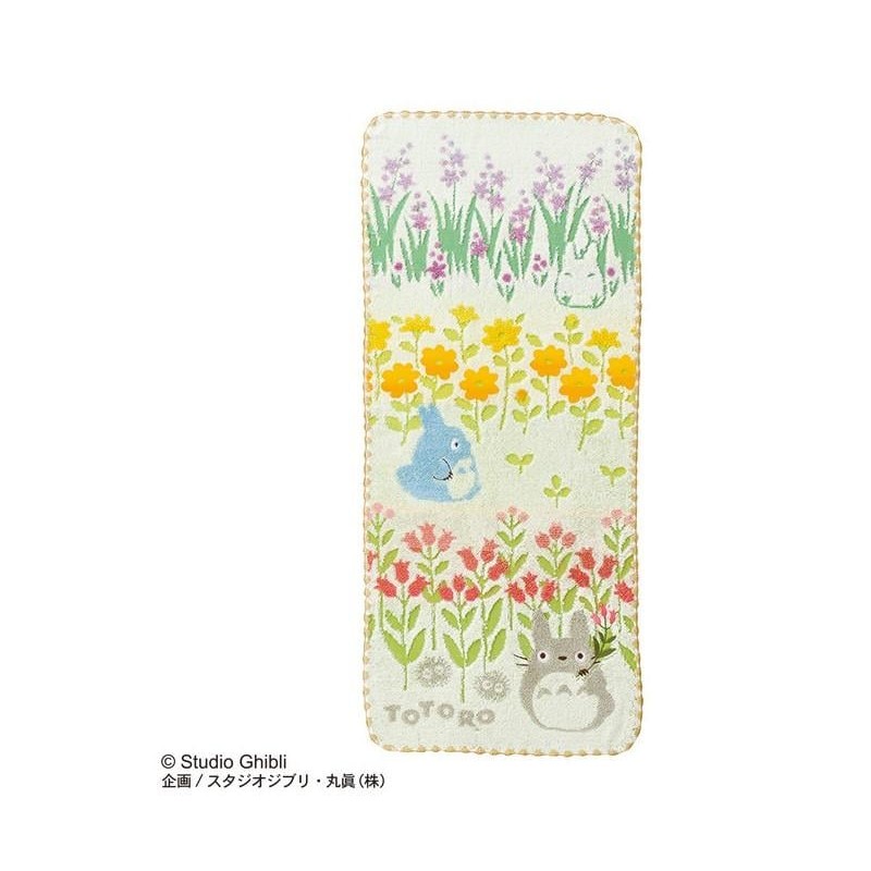 MON VOISIN TOTORO - Totoro Fleurs sauvages - Serviette 34x80cm MON VOISIN TOTORO - Totoro Fleurs sauvages - Serviette 34x80cm