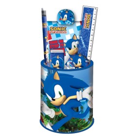 SONIC - Set de Papeteire + Pot à Crayon - 7pc.
