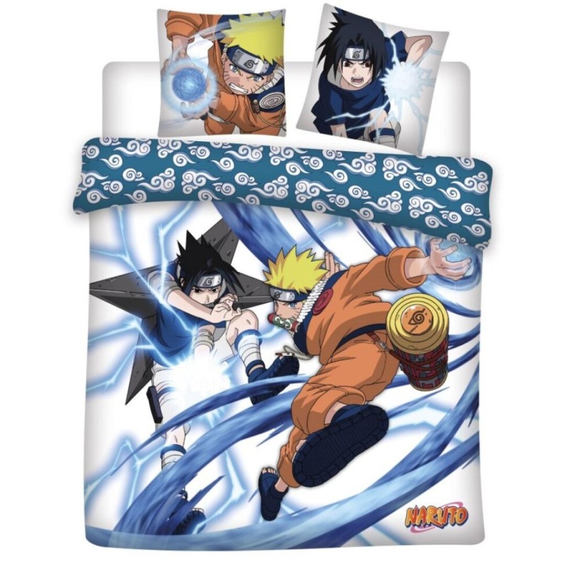 NARUTO - Parure de lit 240x220cm - Naruto & Sasuke NARUTO - Parure de lit 240x220cm - Naruto & Sasuke