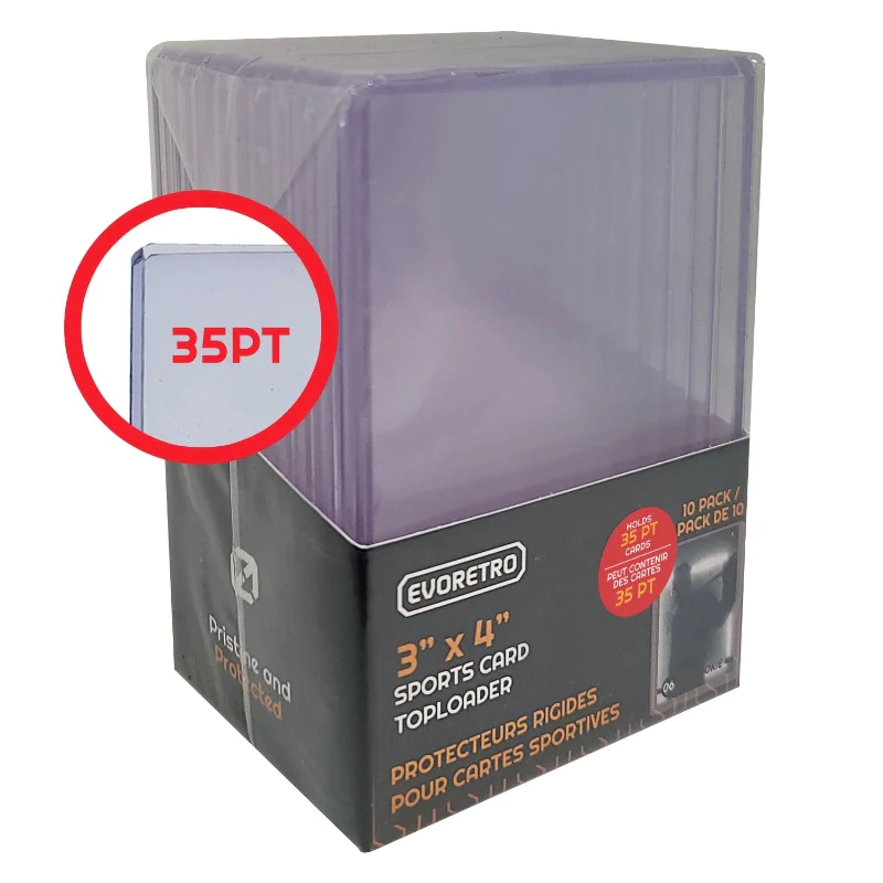 EVORETRO - 3x4 Premium Topload Card Holder 35PT 25-Pack EVORETRO - 3x4 Premium Topload Card Holder 35PT 25-Pack