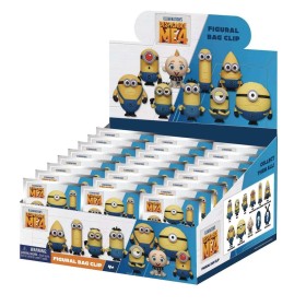 MOI MOCHE ET MECHANT 4 - Series 1 - 3D Foam Bag Clip (Display 24 Pcs)