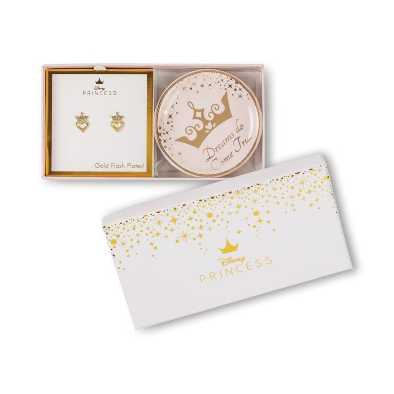 PRINCESSES - Gift Box - Boucles d'Oreilles + Plateau à Bijoux PRINCESSES - Gift Box - Boucles d'Oreilles + Plateau à Bijoux