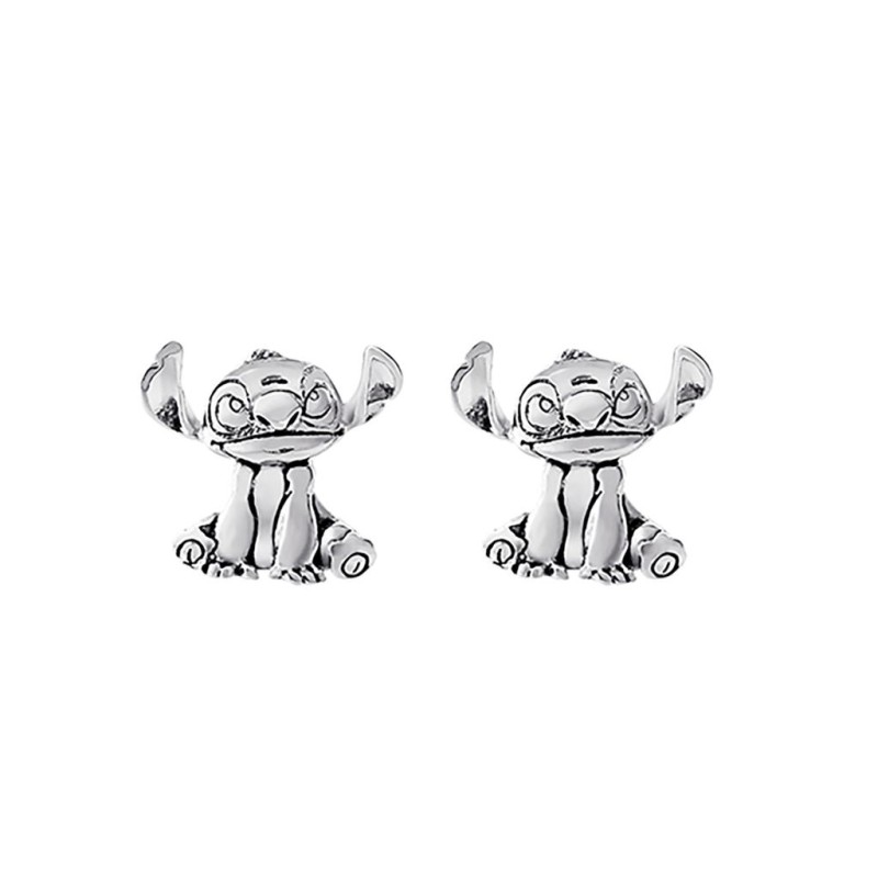 STITCH - Silver - 1 Paire de Clous d'Oreilles - Laiton Plaqué Argent STITCH - Silver - 1 Paire de Clous d'Oreilles - Laiton Plaqué Argent