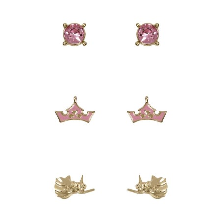 LA BELLE AU BOIS DORMANT - 3 Paires de Clous d'Oreilles