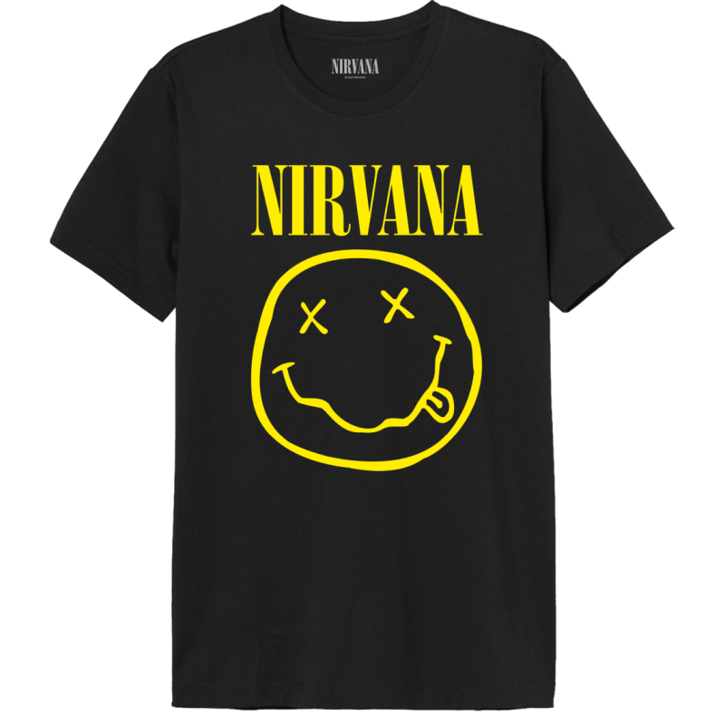 NIRVANA - Smiley Logo - T-Shirt Homme (XXL) NIRVANA - Smiley Logo - T-Shirt Homme (XXL)