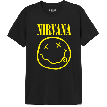 NIRVANA - Smiley Logo - T-Shirt Homme (XXL)
