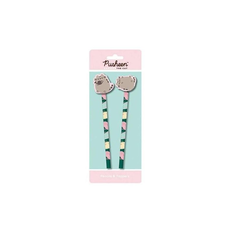 PUSHEEN - Botanical - Pencil & Topper 2PK PUSHEEN - Botanical - Pencil & Topper 2PK