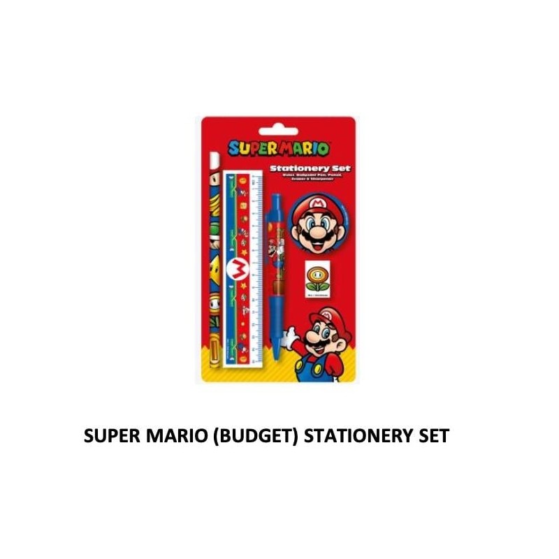 NINTENDO - Super Mario - Set papeterie NINTENDO - Super Mario - Set papeterie