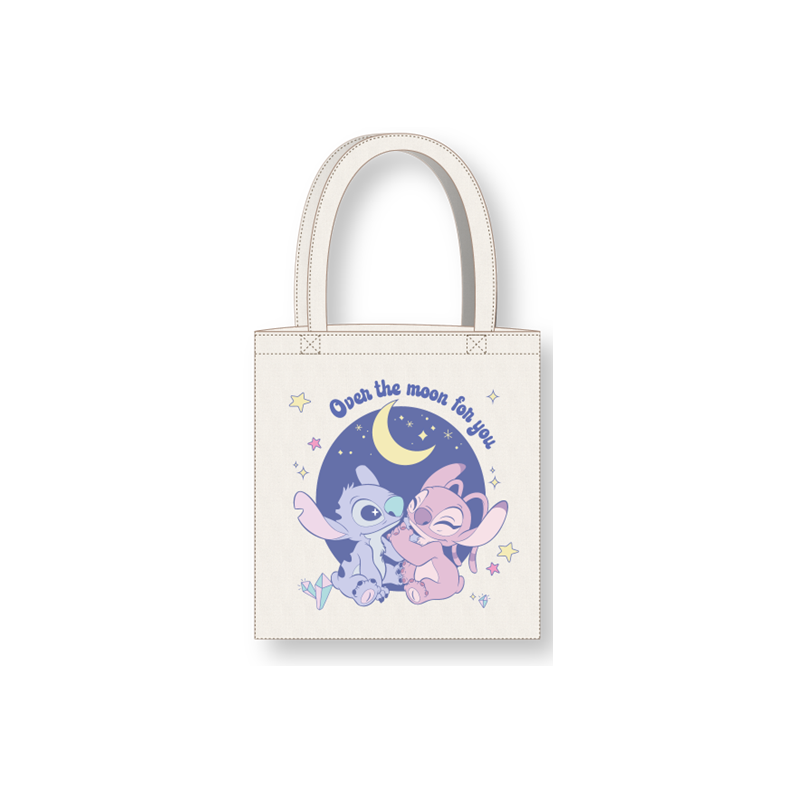 STITCH & ANGEL - Over The Moon - Tote Bag 36x39cm STITCH & ANGEL - Over The Moon - Tote Bag 36x39cm
